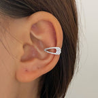 Hair Clip CZ Silver Anti Tarnish Single Ear Cuff Earring Bulk