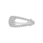 Hair Clip CZ Silver Anti Tarnish Single Ear Cuff Earring Bulk