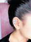 Baguette Solitaire CZ Silver Anti Tarnish Single Ear Cuff Earring Bulk
