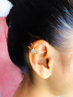 Joint Ring CZ 18K Gold Anti Tarnish Single Ear Cuff Earring Bulk