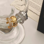 Beaten CZ 18K Gold Anti Tarnish Single Ear Cuff Earring Bulk