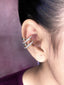 Cross Over CZ 18K Gold Anti Tarnish Single Ear Cuff Earring Bulk