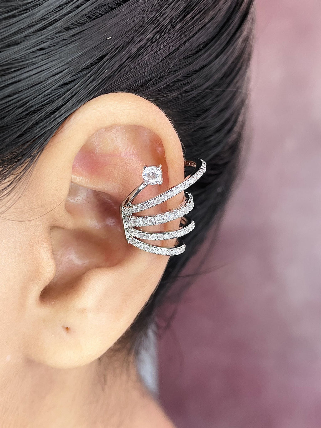 Sea Snail CZ 18K Gold Anti Tarnish Single Ear Cuff Earring Bulk