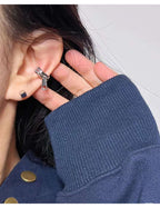 Zip Chain CZ 18K Gold Anti Tarnish Single Ear Cuff Earring Bulk