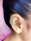 Designers CZ 18K Gold Anti Tarnish Single Ear Cuff Earring Bulk