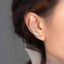 Panther CZ Silver Anti Tarnish Single Ear Cuff Earring Bulk