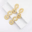 Beaten Finish Round Link 18K Gold Tassel Dangler Earring Women Bulk