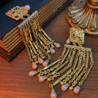 Evil Eye CZ Crystal Multicolour 18K Gold Dangler Tassel Earring Bulk