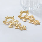 Fish Bone 18K Gold Chandelier Dangler Earring For Women Bulk