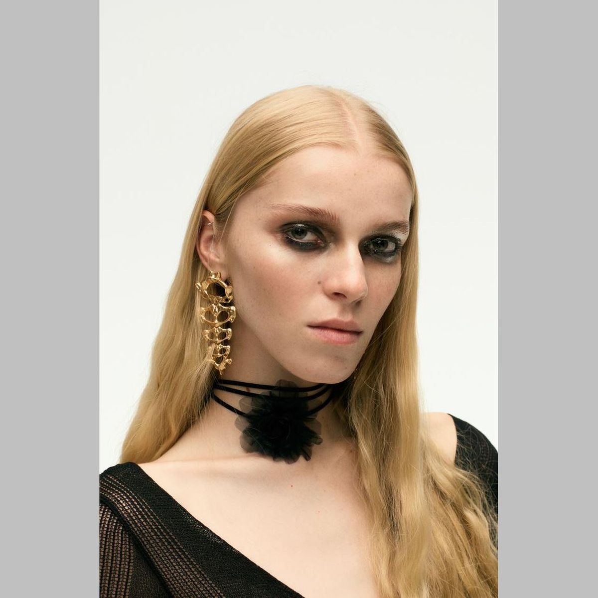 Fish Bone 18K Gold Chandelier Dangler Earring For Women Bulk