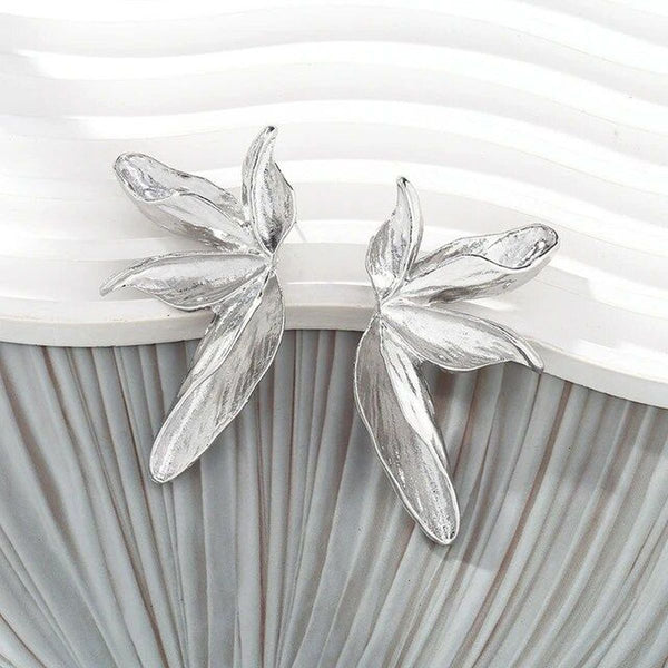 Leaf Silver Stud Earring For Women Bulk Main image
