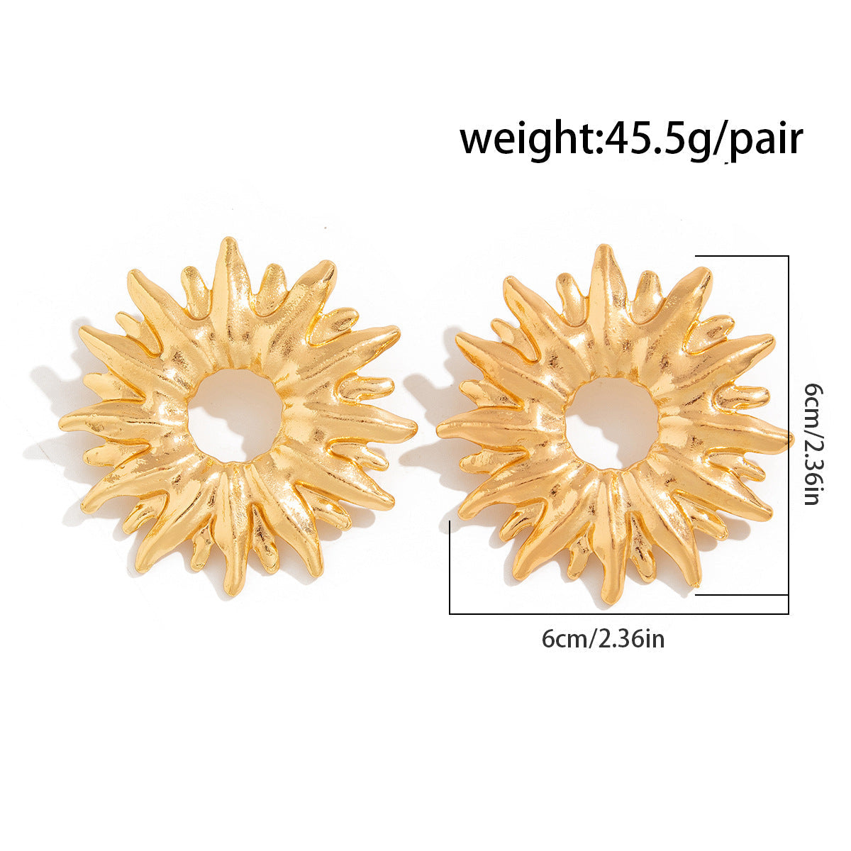 Daisy Flower 18K Gold Stud Earring For Women Bulk