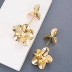 Flower 18K Gold Tassel Dangler Earring For Women Bulk