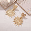 Star Sun Heart 18K Gold Dangler Earring For Women Bulk