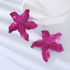 Star Fish Enamel Green 18K Gold Stud Earring For Women