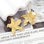 Star Fish Enamel Green 18K Gold Stud Earring For Women