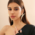 Pointy 18K Gold Anti Tarnish Stud Earring For Women Bulk