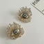 Eyelash Evil Eye CZ Crystal Multicolour 18K Gold Stud Earring Bulk
