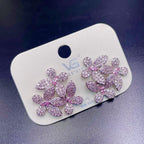 Butterfly Silver Cubic Zirconia Anti Tarnish Stud Earring Women Bulk