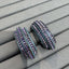 Multi Color Black Cubic Zirconia Alloy Hoop Earrings For Women Bulk