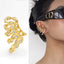 Spring Shape 18K Gold Cubic Zirconia Ear Cuff Earring For Women Bulk