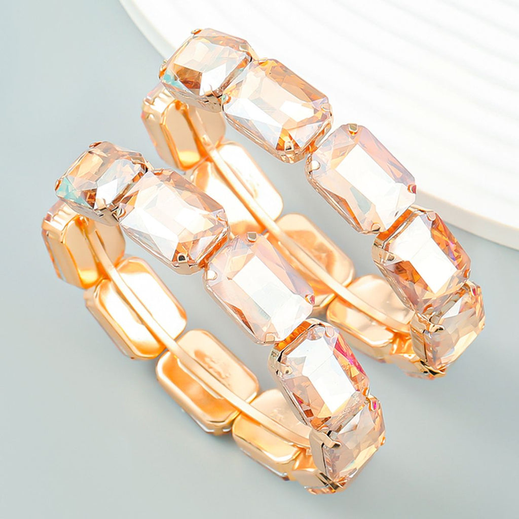 Gold Silver Pink Rhinestone Hoop Earring For Women Bulk