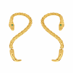 Luxury Serpent Wrap Gold Silver Plated Alloy Ear Cuff Earrings Bulk