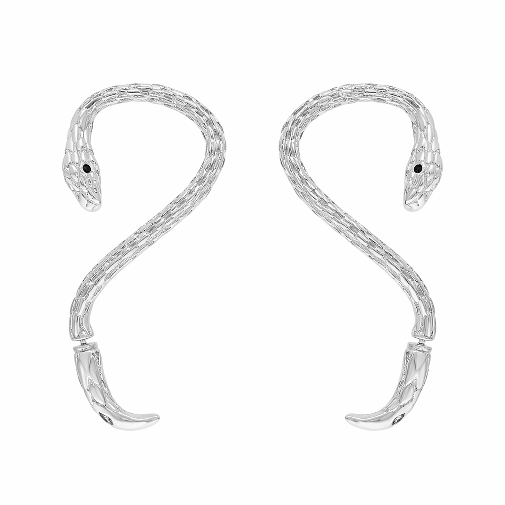 Luxury Serpent Wrap Gold Silver Plated Alloy Ear Cuff Earrings Bulk