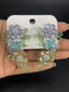 Multi Color Elegant Floral Gold Cubic Zirconia Copper Dangler Bulk