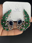 Multi Color Floral Chandelier Gold Silver Copper Dangler Earrings Bulk