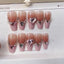 Heart Cubic Zirconia Baby Pink White Finger Nail Pack Of 10 Women Bulk