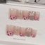 Flower Baby Pink Finger Nail Pack Of 10 For Women Bulk