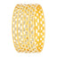 Ethnic Glossy Light Weight Cubic Zirconia 18K Gold Bangle Kada Set 4