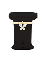 Minimal Butterfly Charm Rose Silver Gold CZ Brass Watch Charm Wholesale