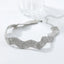 Wave Gold Silver Crystal Rhinestone Adjustable Choker Necklace Bulk