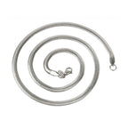 Stainless Steel Silver Silk Snake Herringbone Snake Chain 22" Bulk