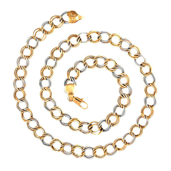 Honey Singh Links Gold Silver Plated Brass Short Chain 18" For Men Main image