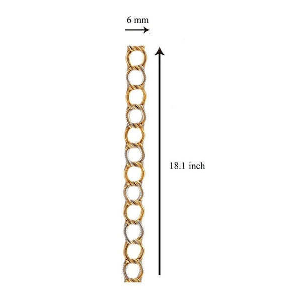 Honey Singh Links Gold Silver Plated Brass Short Chain 18" For Men Secondary image