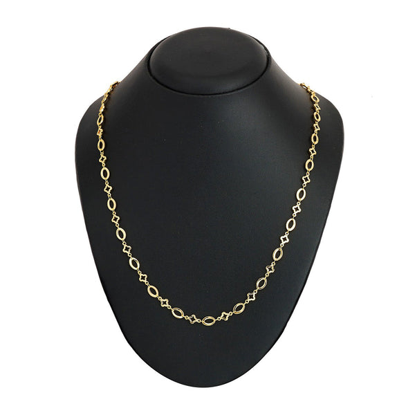 Delicate Geometric 22K Gold Plated 246 In Chain For Women Secondary image