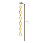 Delicate Geometric 22K Gold Plated 246 In Chain For Women