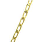 316L Stainless Steel Gold Plated Tapered Curb Chain For Men