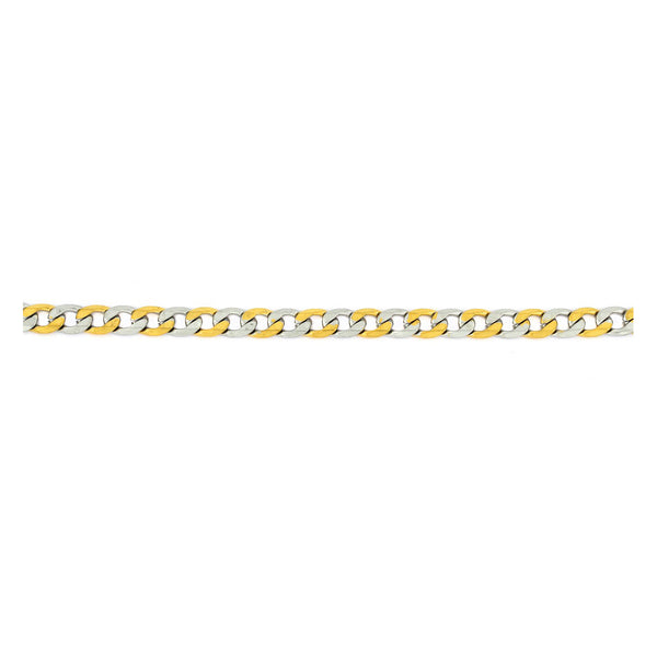 316L Stainless Steel Curb Silver Gold Plated 24" Chain For Men Secondary image