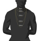 Hip Hop Iced Out Thick Heavy Punk Chunky Curb Cuban Rhinestone Gold Chain Necklace Men