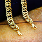 Stylish Curb 18K Gold 316L Stainless Steel 20" Chain Necklace Men