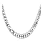 Classic Curb Silver 316L Stainless Steel 24" Chain Necklace Men Bulk