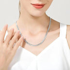 Classic Curb Silver 316L Stainless Steel 24" Chain Necklace Men Bulk