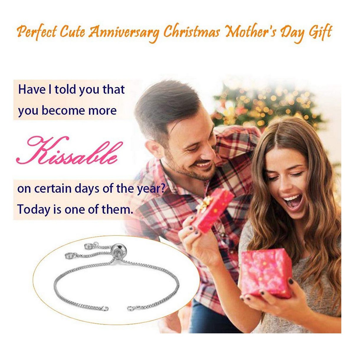 Silver Slim Box Slider Extender Chain Accessory Bracelet Bulk