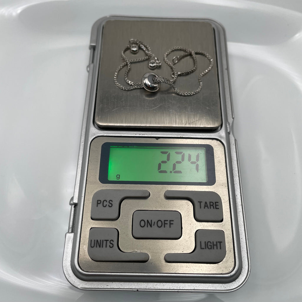 Silver Slim Box Slider Extender Chain Accessory Bracelet Bulk