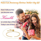 Gold Slim Box Slider Adjustable Extender Chain Accessory Bracelet