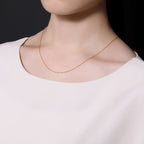 Slim Link Copper 18K Gold Chain Necklace For Women "18 Bulk